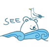 Eisbär am Meer