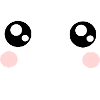 Kawaii, eyes, face