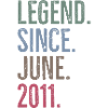 Legend Since June 2011