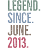 Legend Since June 2013