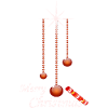 Weihnachtskugeln mit Bonbon