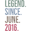 Legende seit Juni 2016
