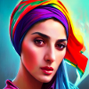 Headscarf Woman Artistic