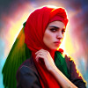 Arab Woman Hijab Art