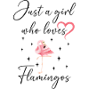 Frau Mädchen Liebe Herz Flamingo