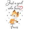 Frau Mädchen Liebe Herz Fuchs