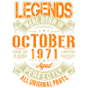 1971 October Birthday Legend