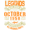 1958 October Birthday Legend