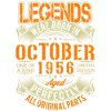 1956 Octobre Légende d’anniversaire