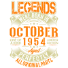 1954 October Birthday Legend