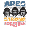 Singes forts ensemble