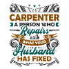Funny woodworking carpenter