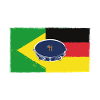 Brasilien-Deutschland-Pandeiro