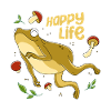 Frog Happy Life