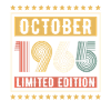 Vintage oktober 1965 Limited Edition fødselsdag