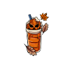 Coffee Drinker Pumpkin Autumn