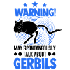 Warning Gerbil racing rat gerbil