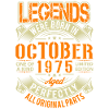 1975 Octobre Légende d’anniversaire