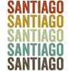 Santiago Chile Retro Vintage