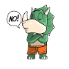 Triceratops says NO