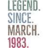 Legend Since March 1983