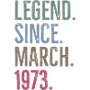 Legend Since March 1973