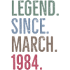 Legend Since March 1984