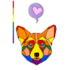 Corgi raimbow