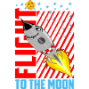 The flight to the moon