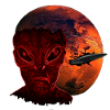 Alien & Mars with UFO