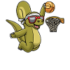 Apatosaurus Dinosaurs Play Basketball Game