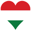 Hungary Flag Heart