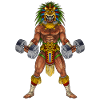 Aztec Warrior Bodybuilder