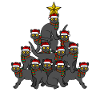 Black Cat Christmas Tree