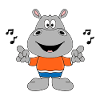 NILPFERD - FLUSSPFERD - HIPPO - MUSIK - TIER