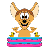 HYÄNE - POOL - PLANSCHBECKEN - TIERISCH - SHAKA