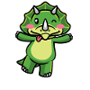 Triceratops Kawaii Dinosaur Emoticon Aesthetics