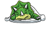 Sleeping Triceratops Dinosaur Napping