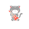 Guitar Cat Bass Guitar