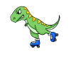 Dinosaur Skating