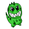 Angry little dinosaur