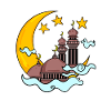 Mosque with Crescent