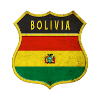 Bolivien Wappen Flaggen Design