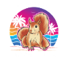 Cadeau Écureuil Écureuil Gris