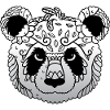 Mandala Panda Painter Gift