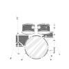 Skeleton drummer Band member Gift