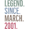 Legend Since March 2001