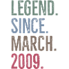 Legend Since March 2009
