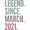 Legend Since March 2021
