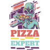 Pizza Expert Alien Space Universum